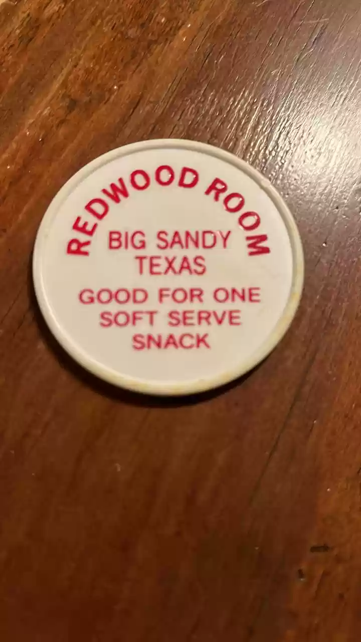 Redwood Room, Big Sandy token
